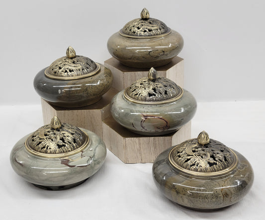 Picture Jasper incense bowls