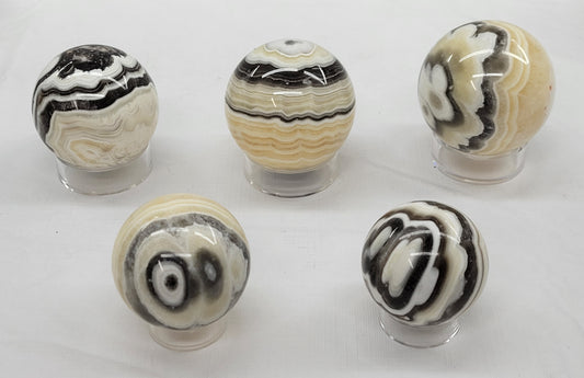 Zebra Calcite spheres