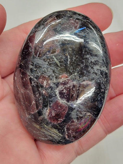 Palm - Garnet in Astrophyllite