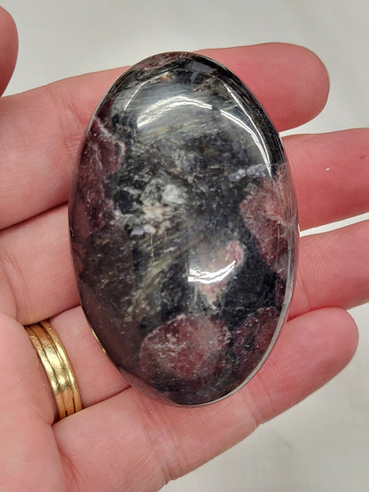 Palm - Garnet in Astrophyllite