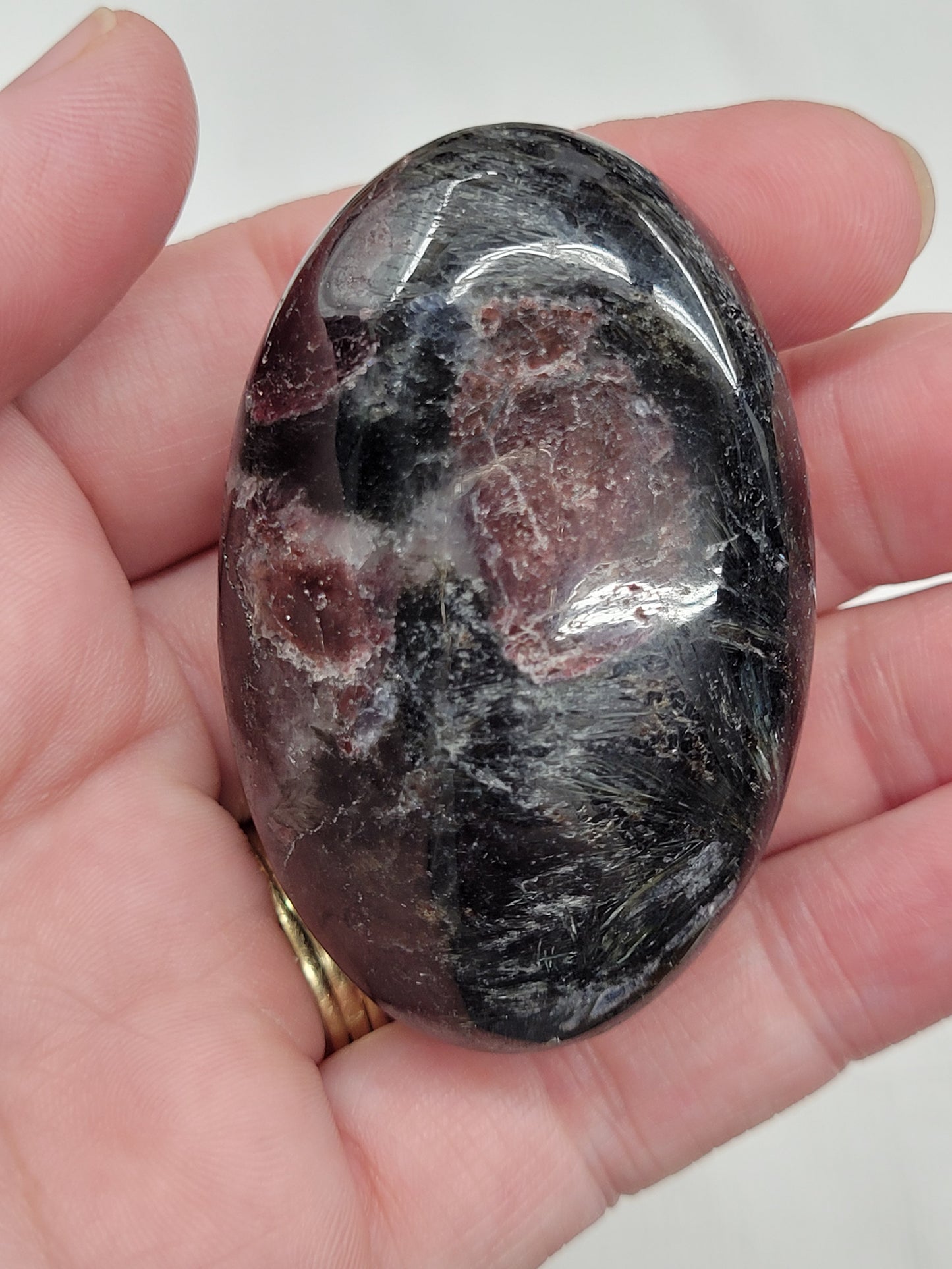 Palm - Garnet in Astrophyllite