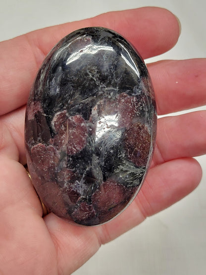 Palm - Garnet in Astrophyllite