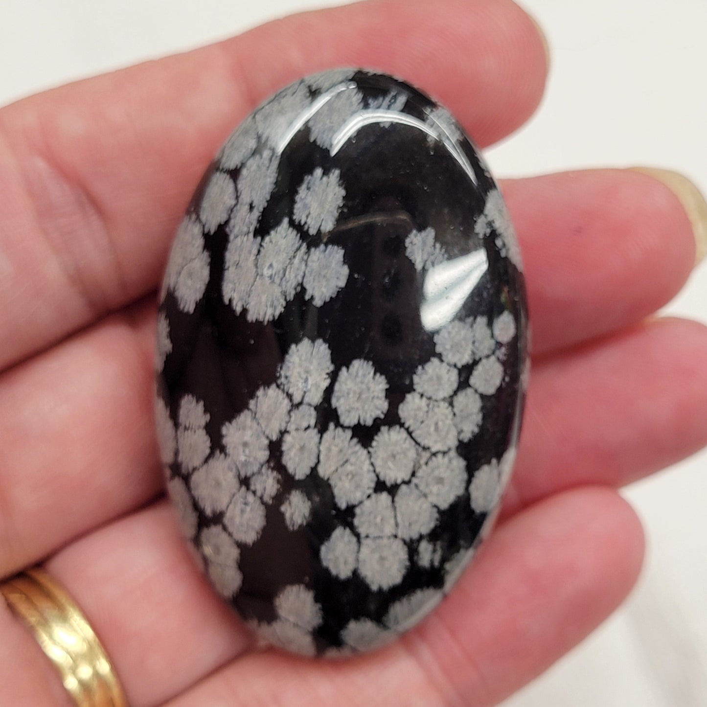 Palm - Snowflake Obsidian