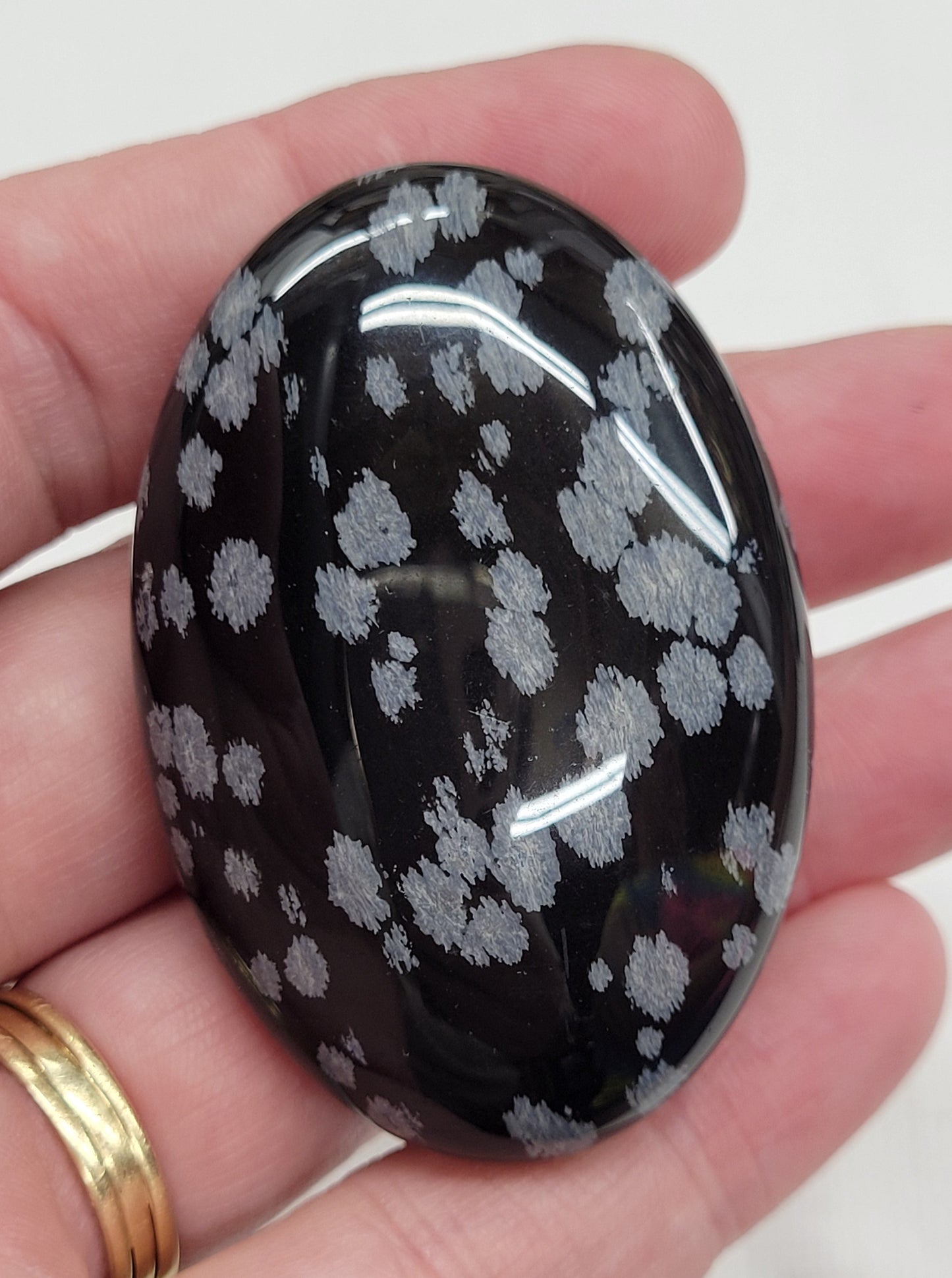 Palm - Snowflake Obsidian