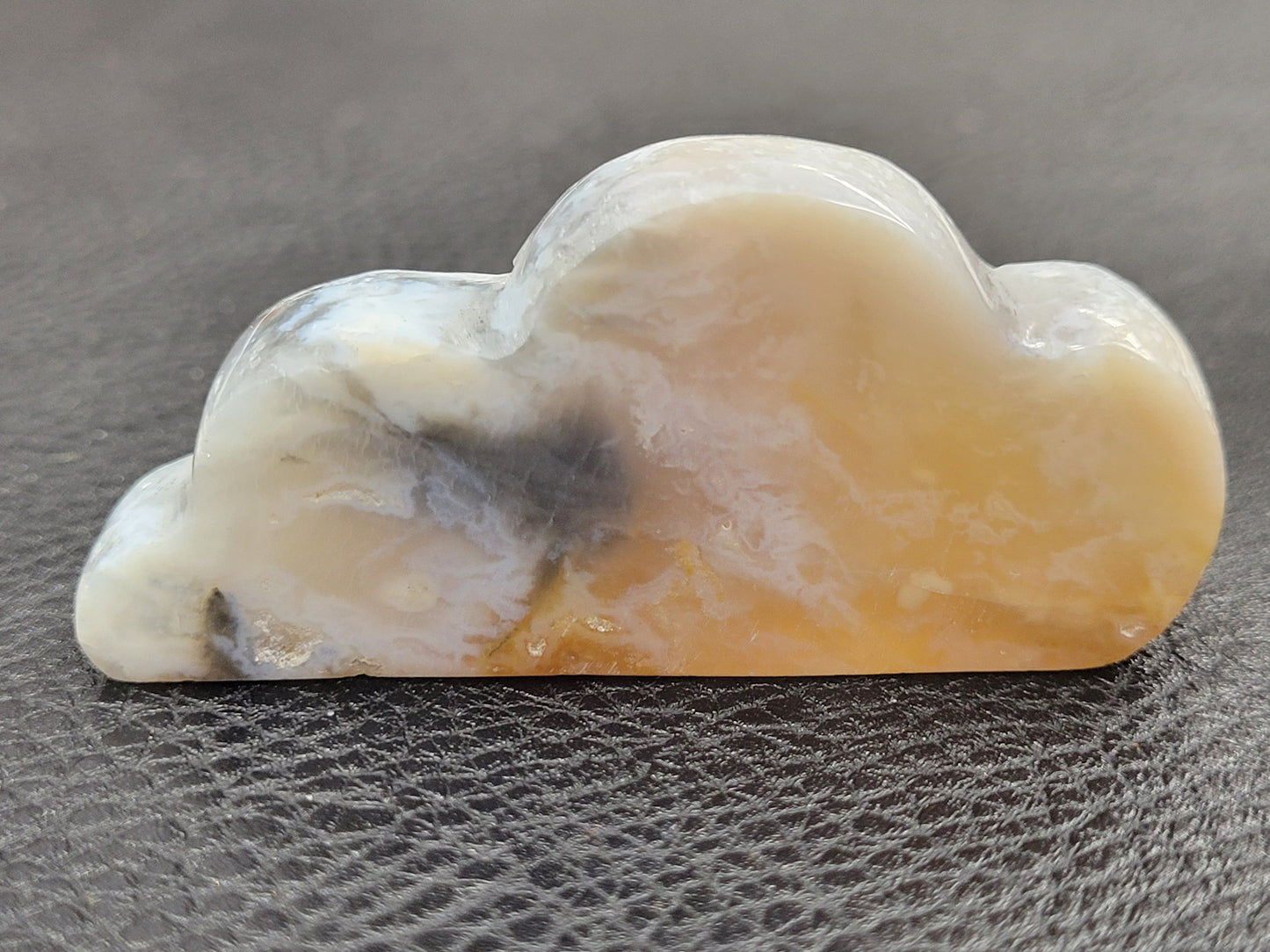 Plume Agate cloud carvings