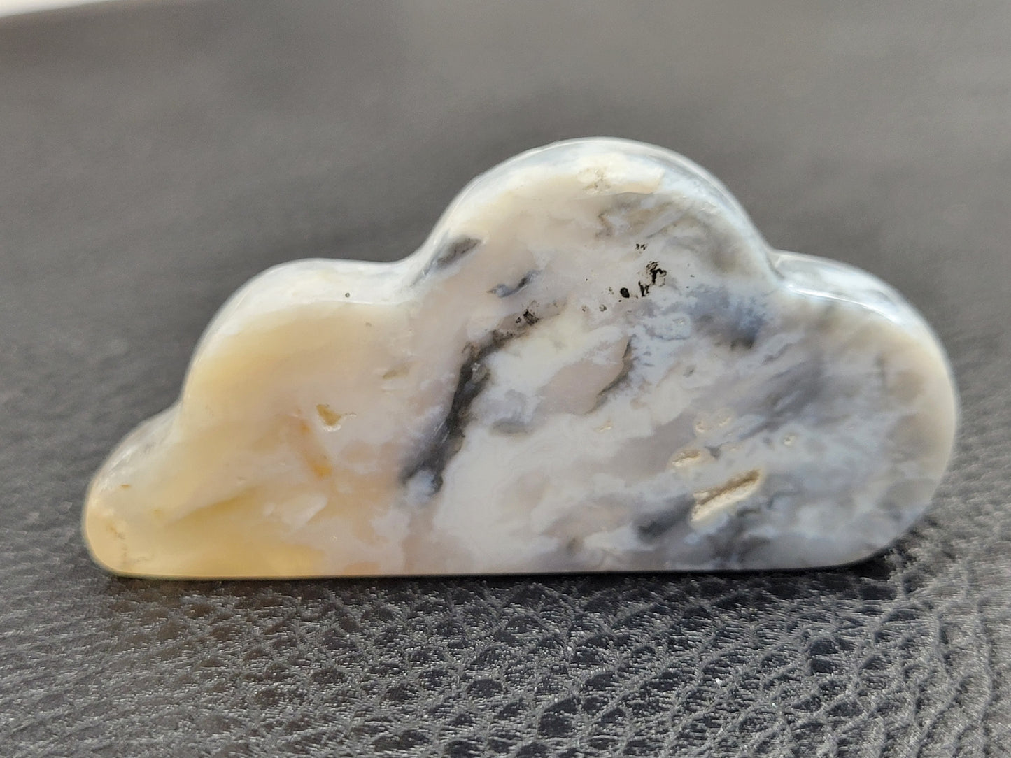 Plume Agate cloud carvings