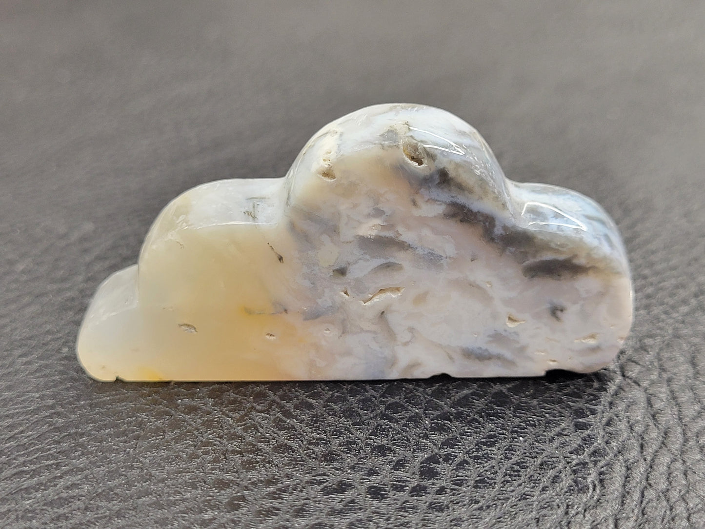 Plume Agate cloud carvings