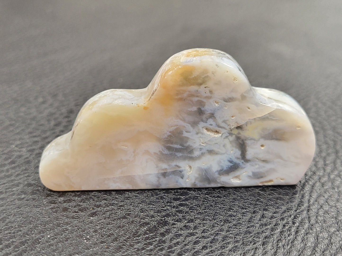 Plume Agate cloud carvings