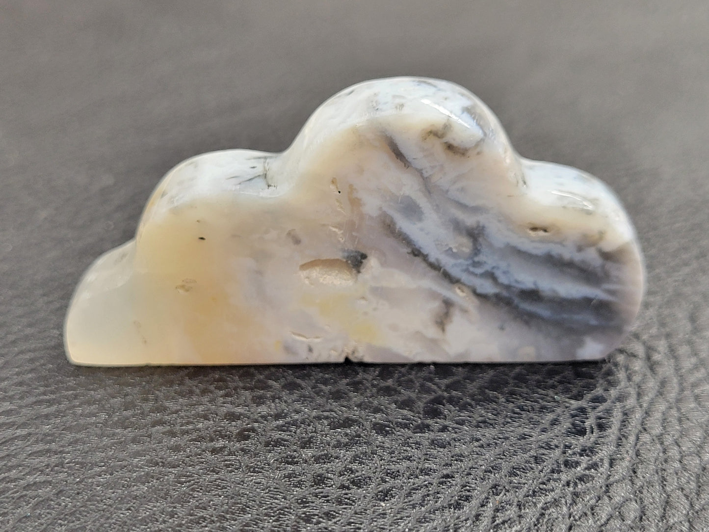 Plume Agate cloud carvings