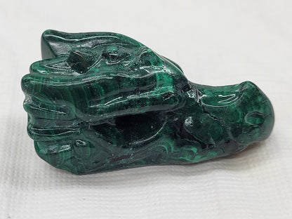 Malachite dragon head