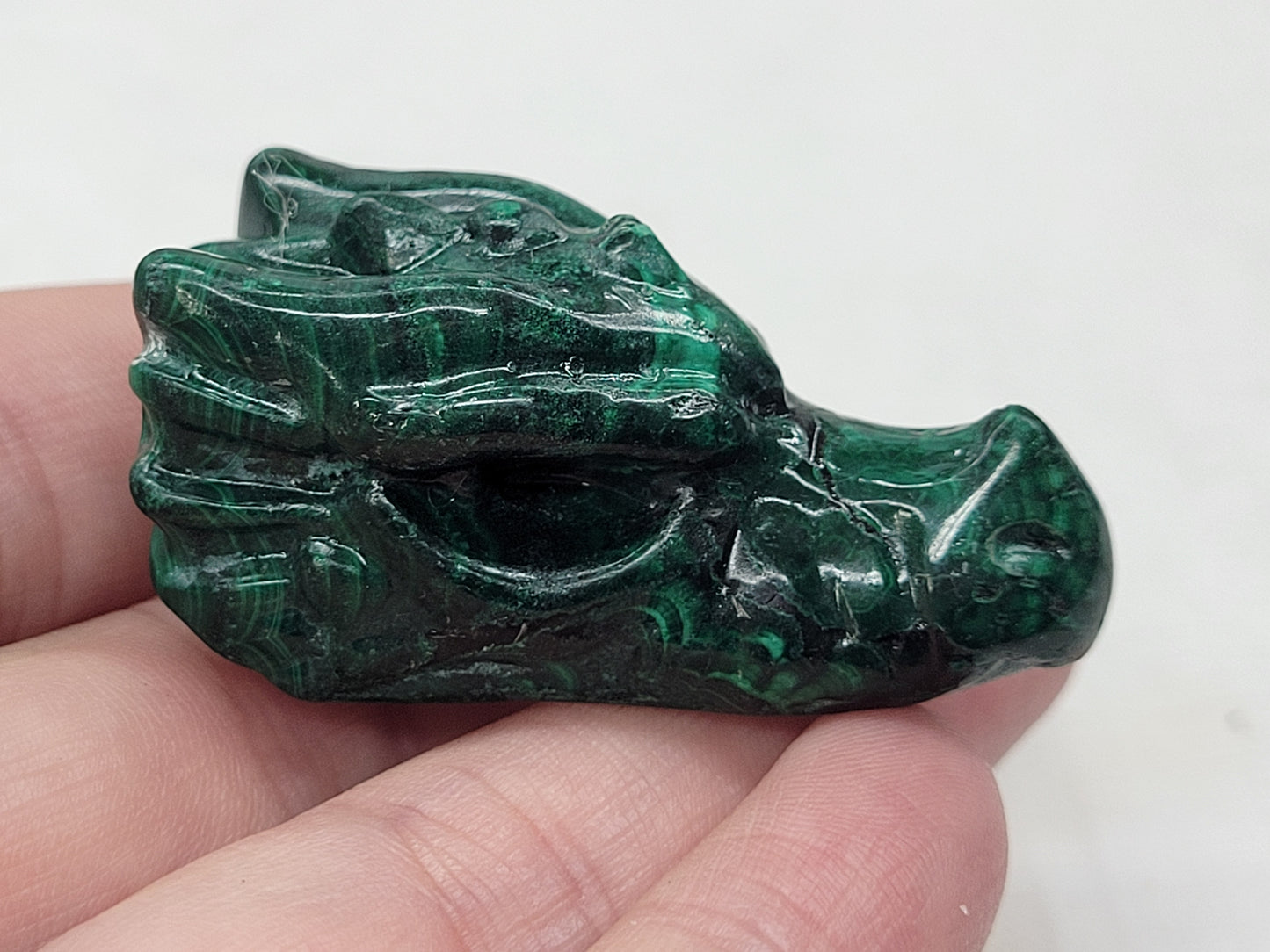 Malachite dragon head