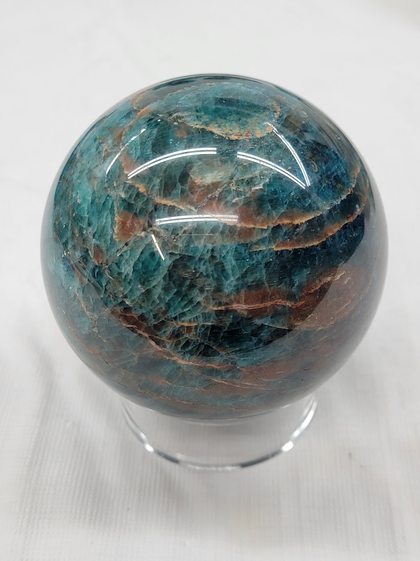 Blue Apatite sphere