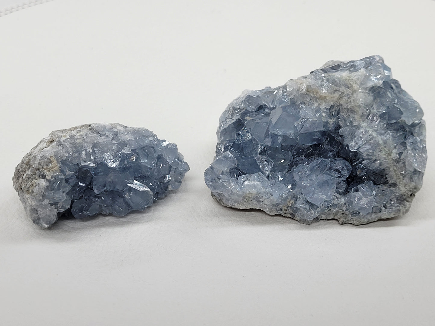 Celestite specimens