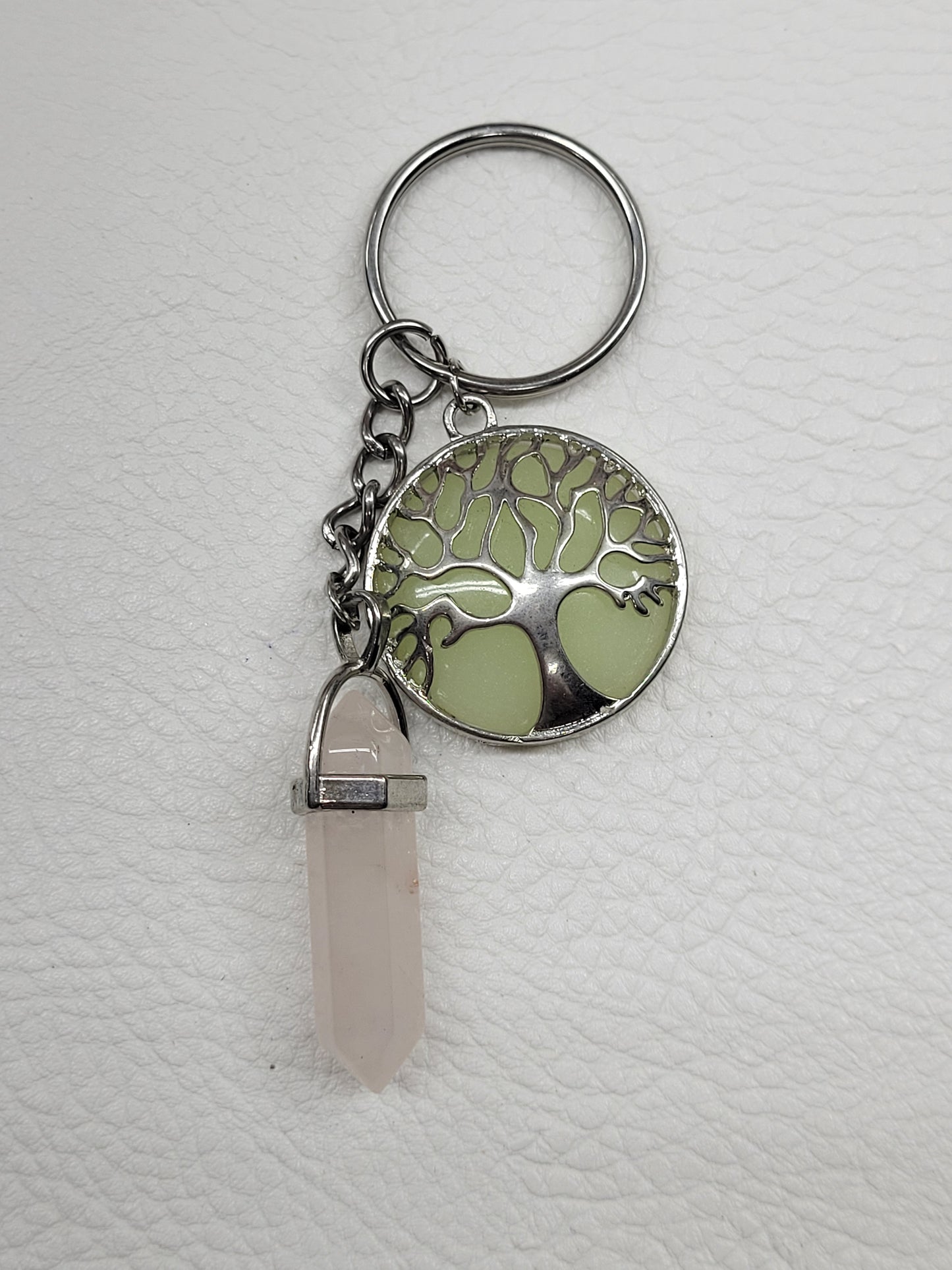 Keychain - Tree of life w/ crystal DT