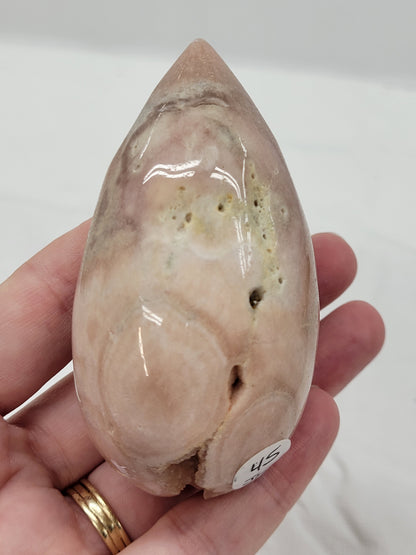 Pink Amethyst teardrop egg