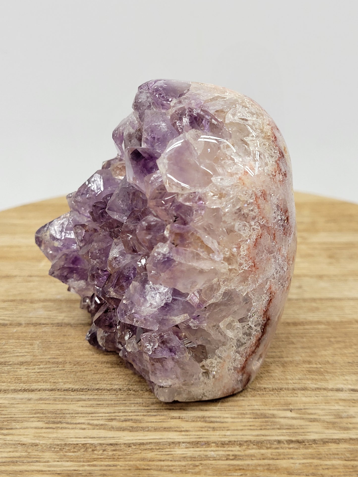 Amethyst cluster cut base