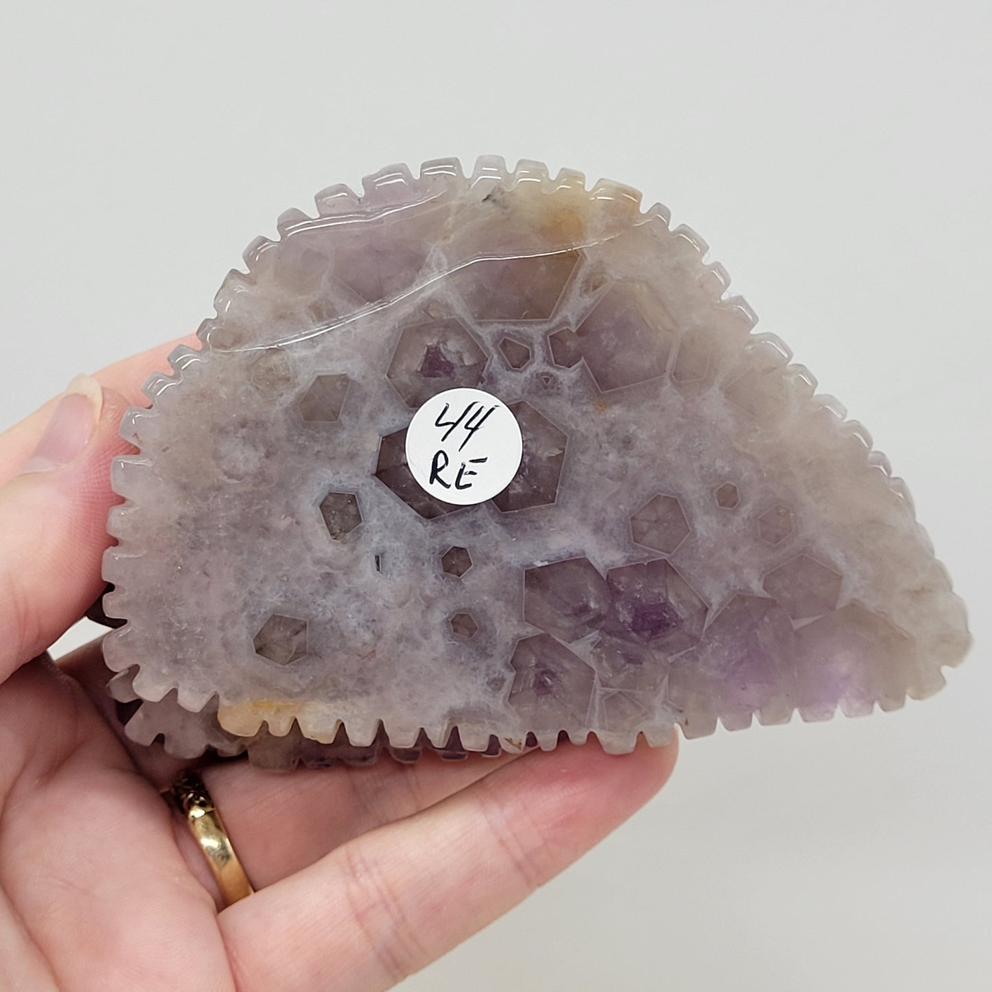 Amethyst w/ Agate sea life carvings