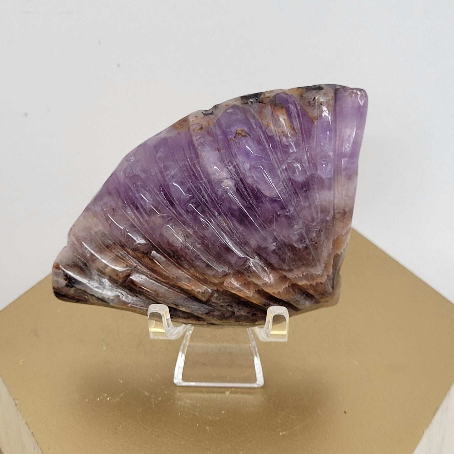 Amethyst w/ Agate sea life carvings