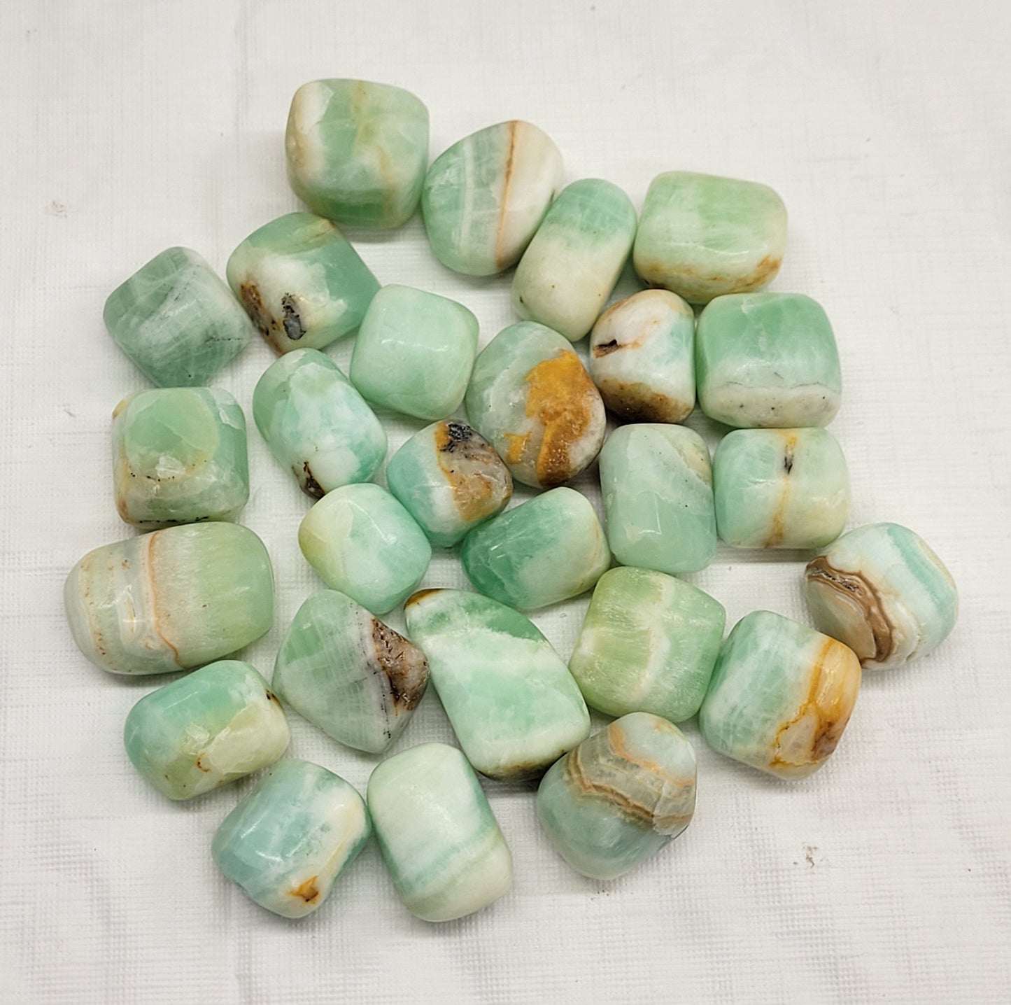 Green Calcite tumbles