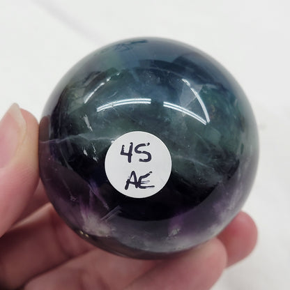 Feather Fluorite sphere