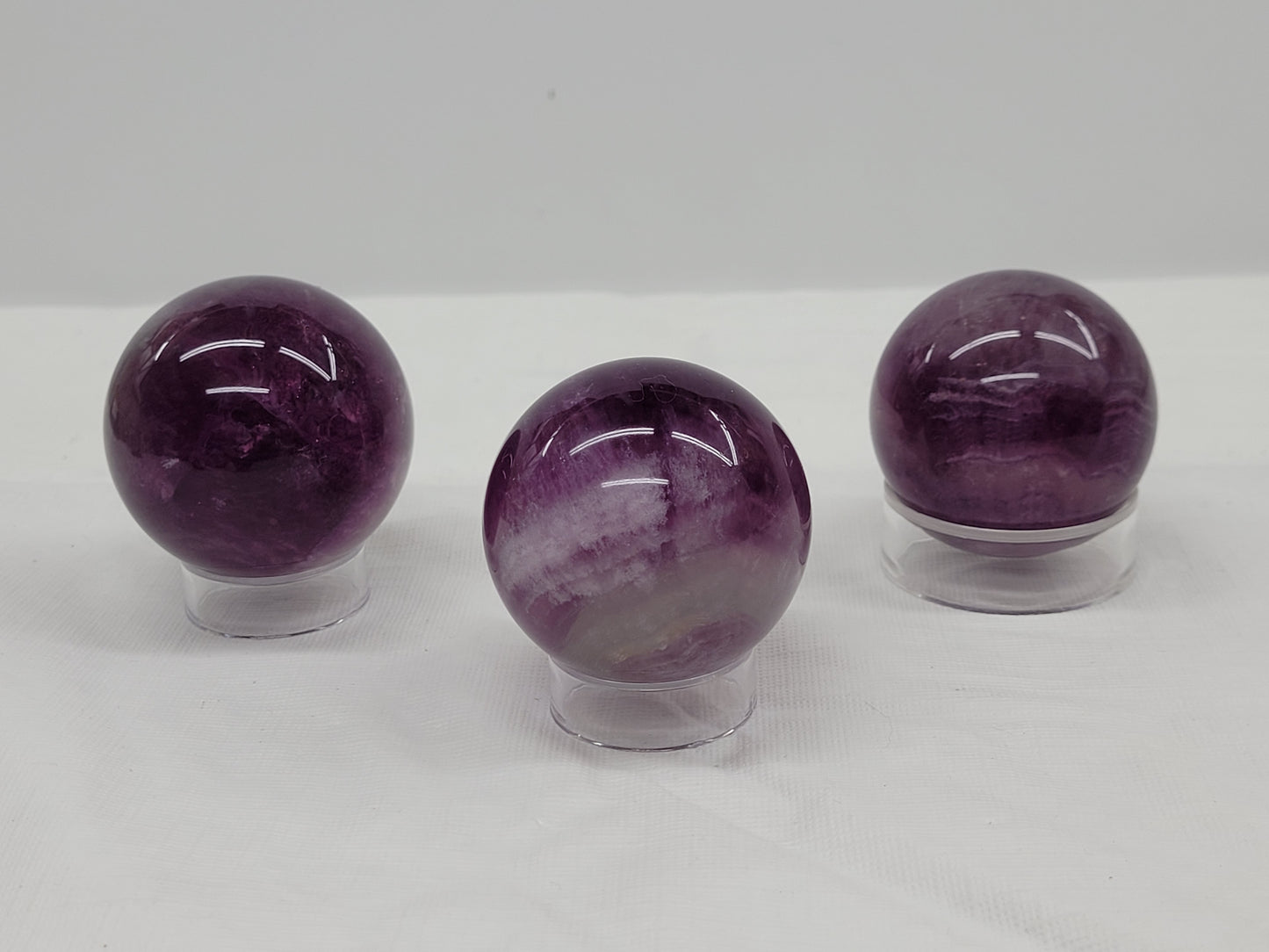 Purple Fluorite spheres