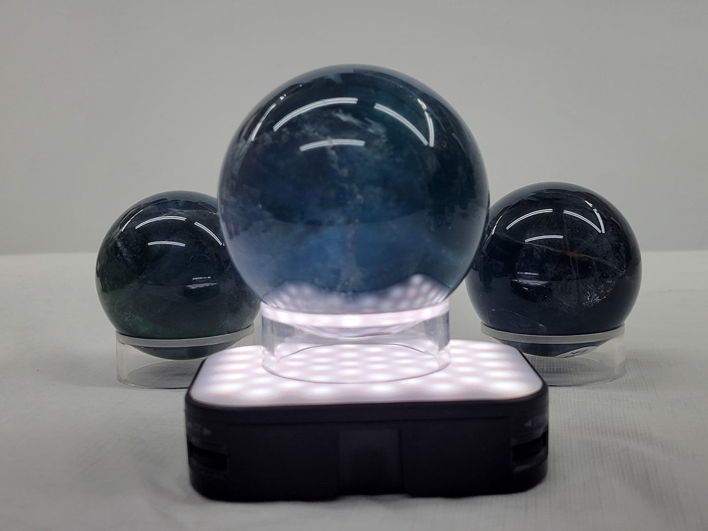 Blue Fluorite spheres