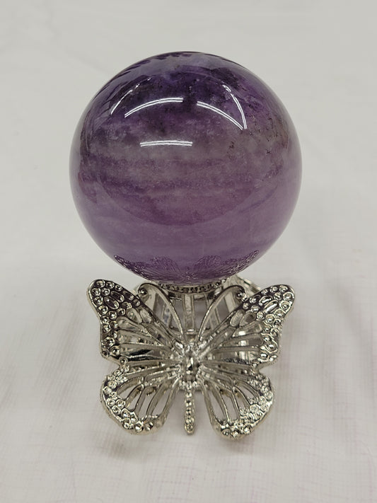 Silky Fluorite sphere