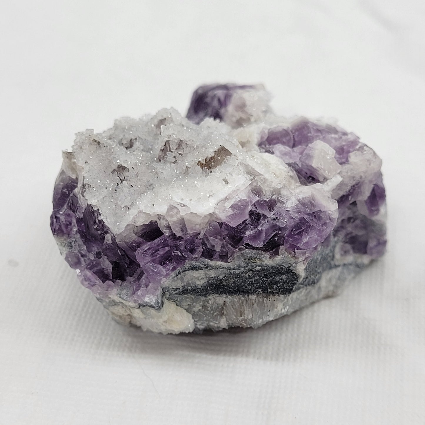 Purple Octahedral fluorite specimen