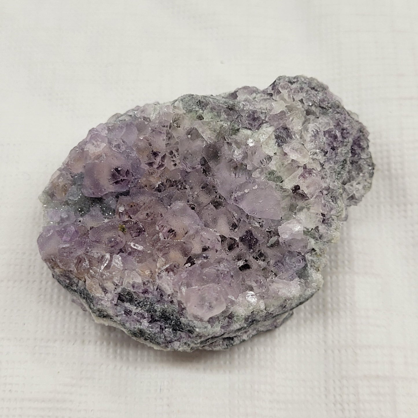 Purple Octahedral fluorite specimen