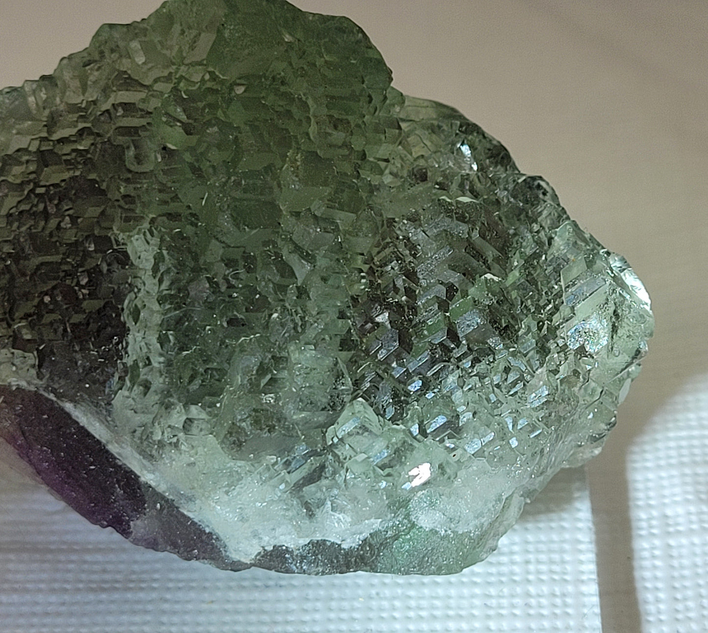 Green Stepped Fluorite specimen