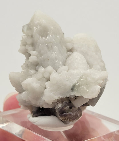 Fluorite on Candle Quartz