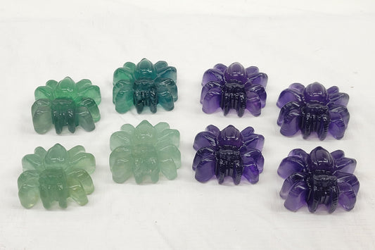 Fluorite spiders - Large