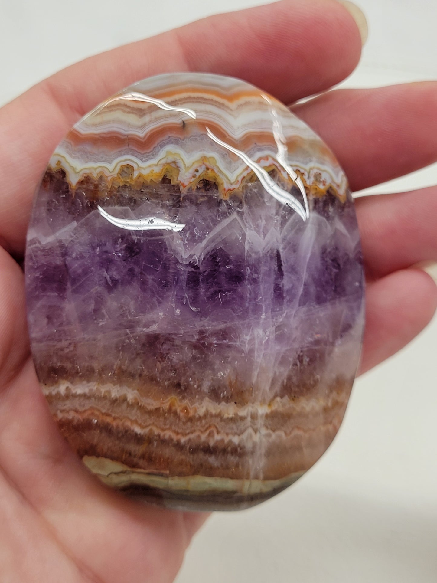 Palm - Amethyst w/ Agate