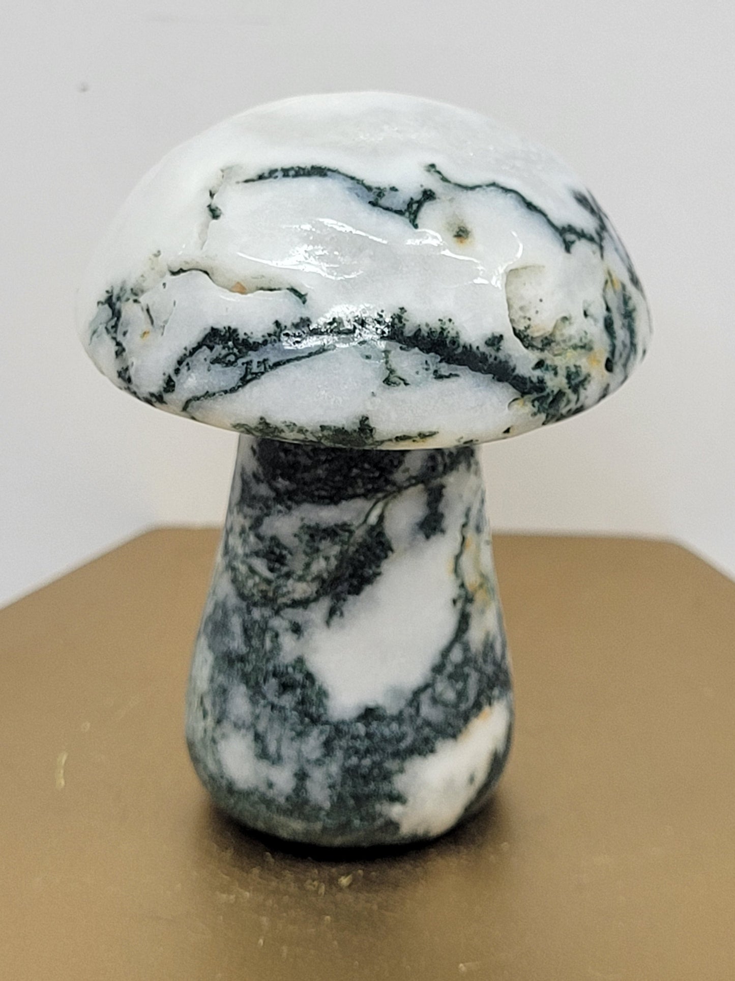 Moss Agate mushrooms (large)