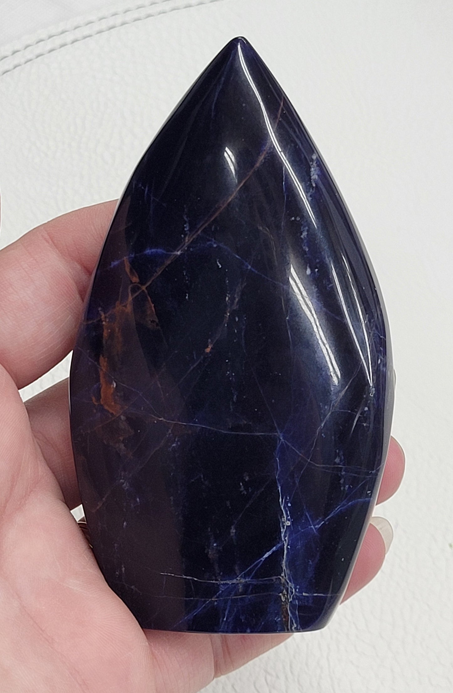 Sodalite teardrop/flame