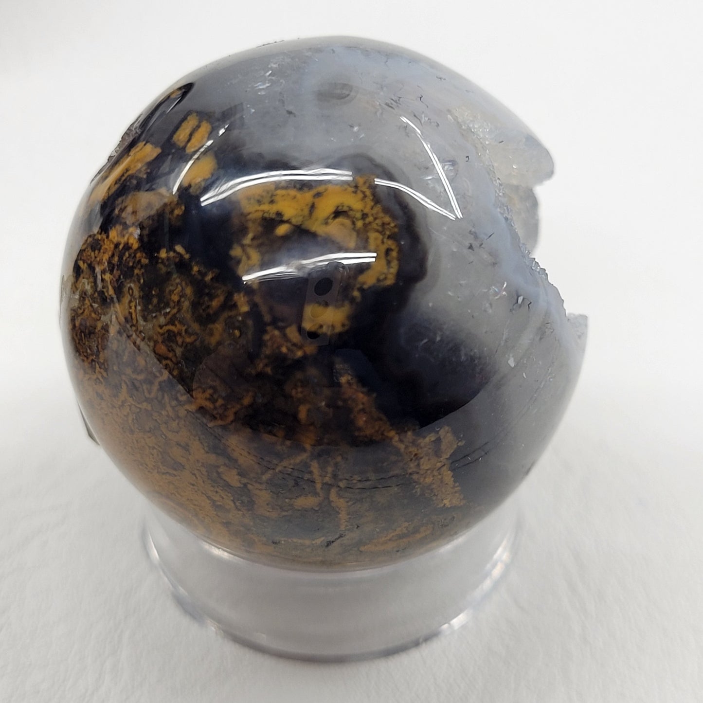 Drusy Agate sphere/egg