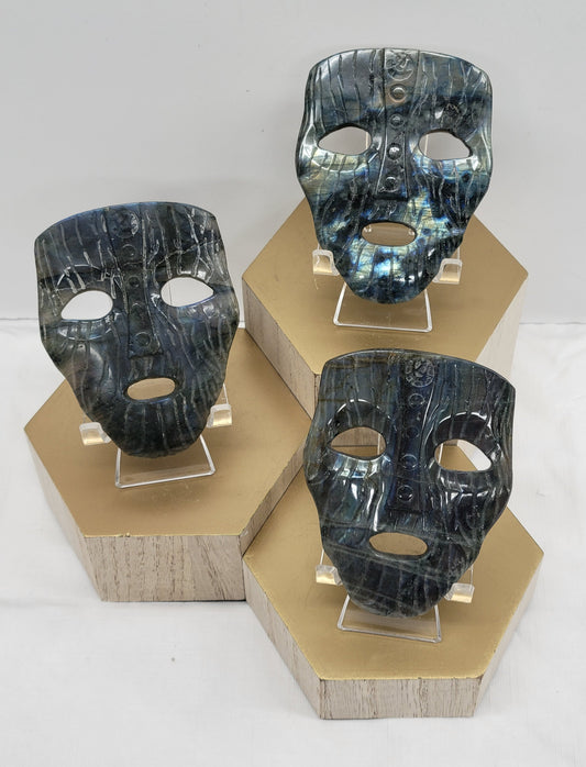 Labradorite masks