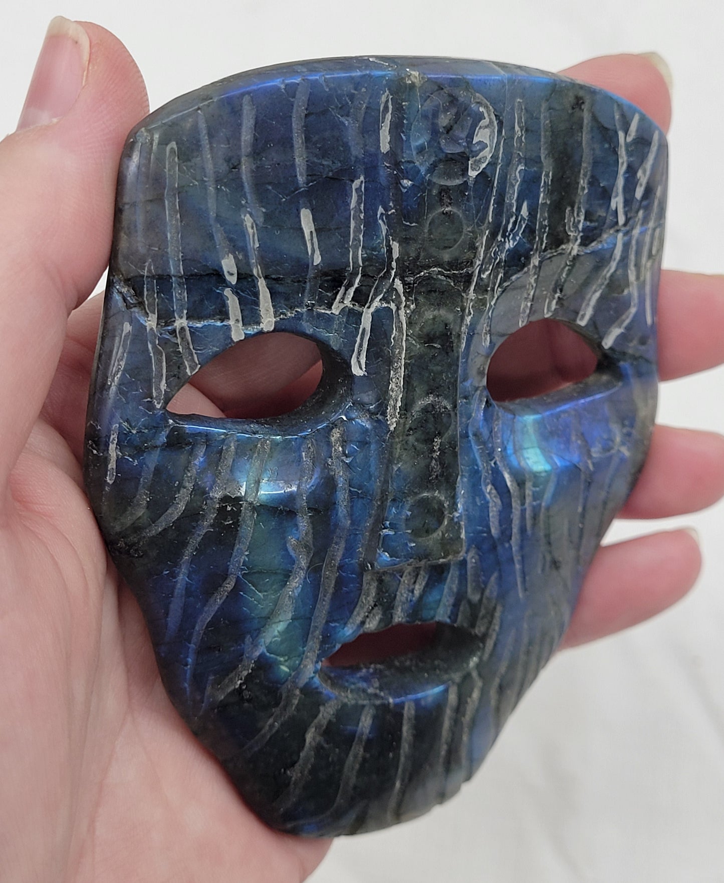 Labradorite masks