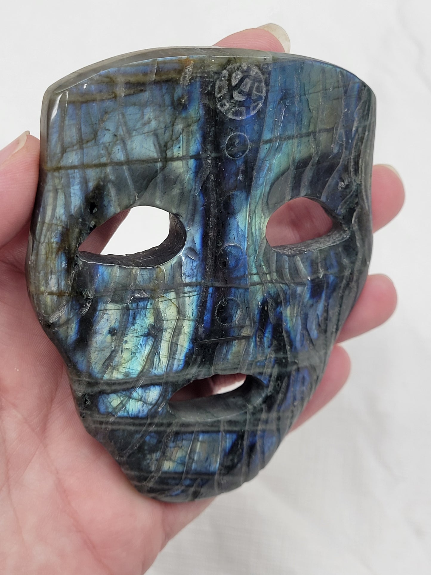 Labradorite masks