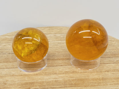 Yellow Fluorite sphere