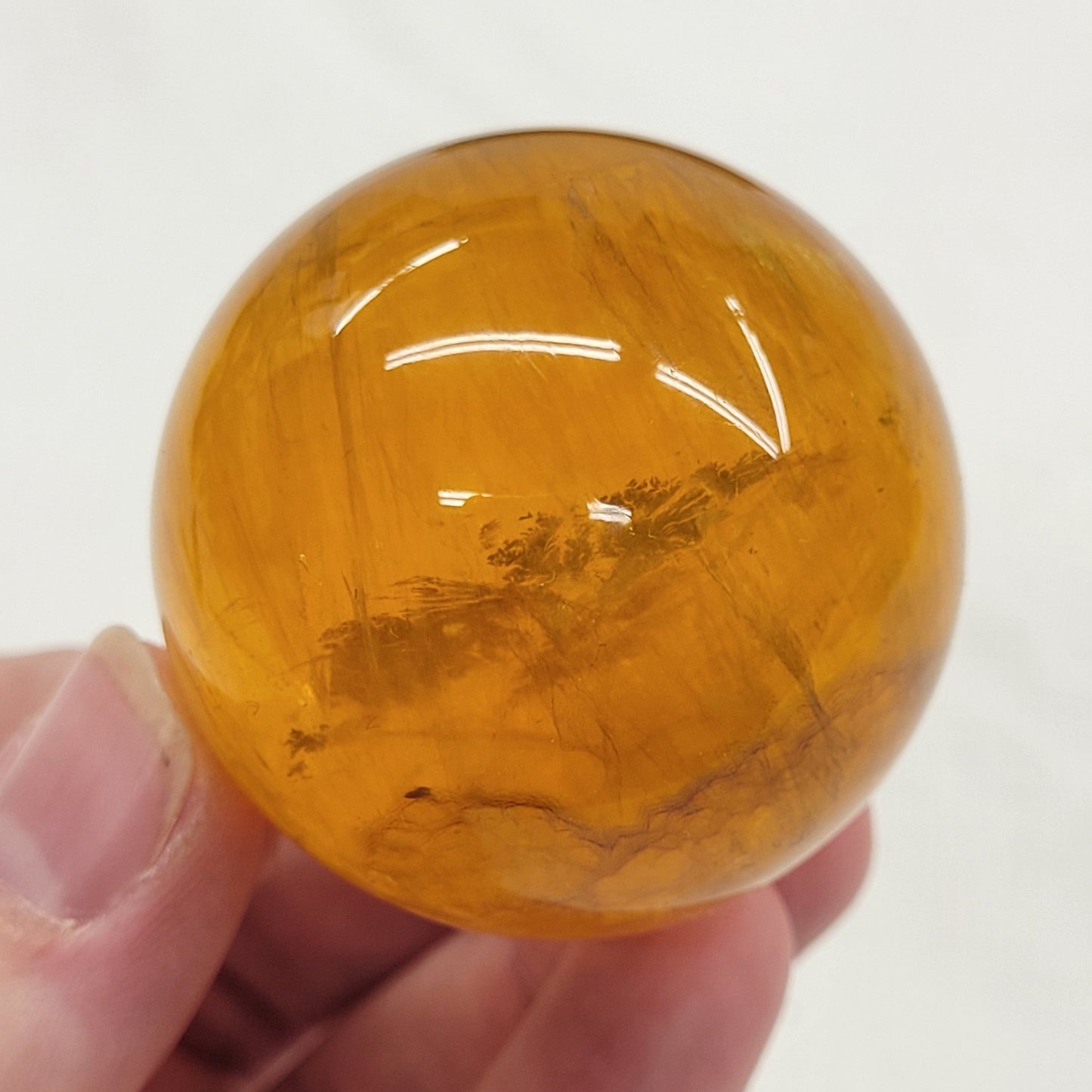 Yellow Fluorite sphere