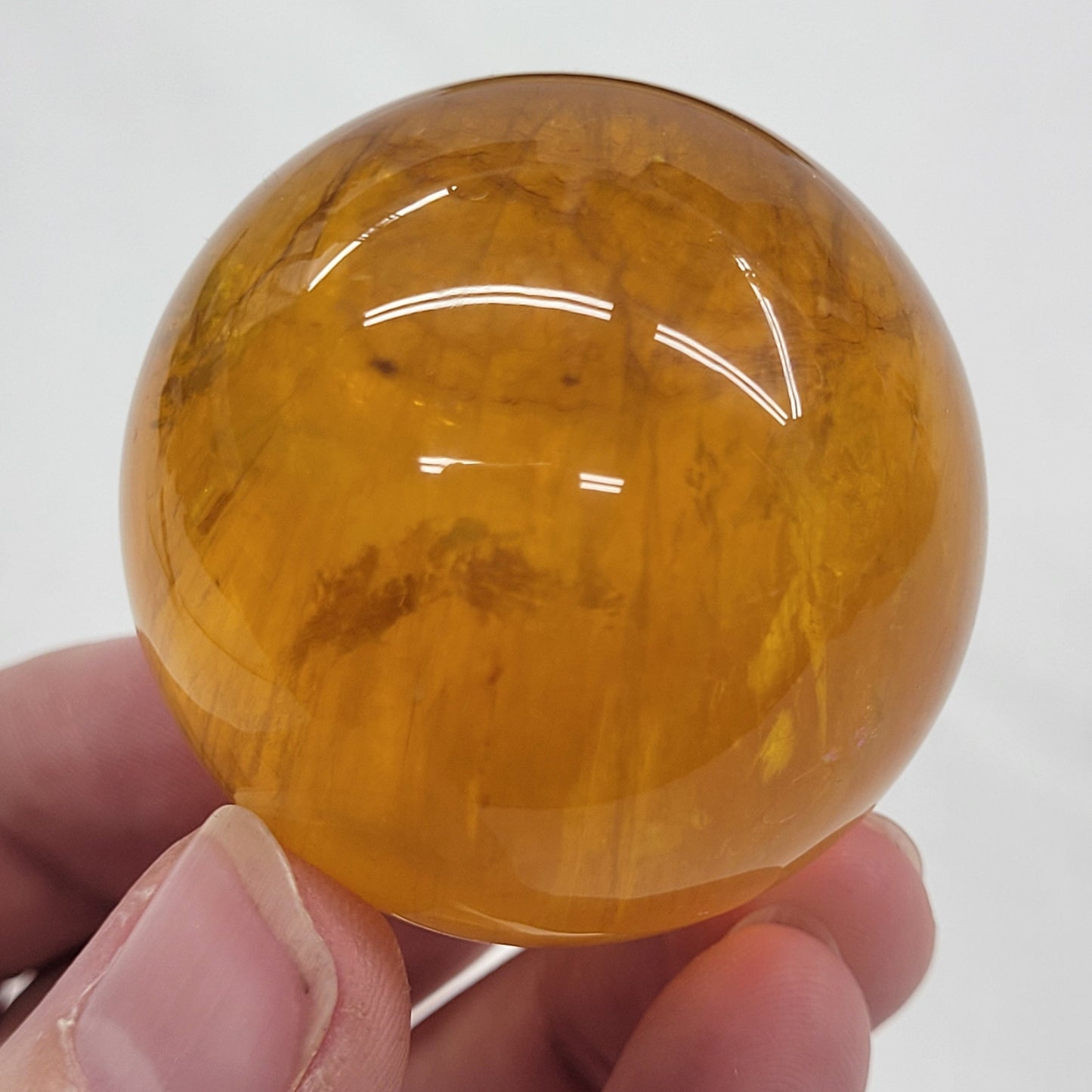 Yellow Fluorite sphere