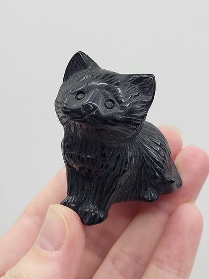 Black cat carvings