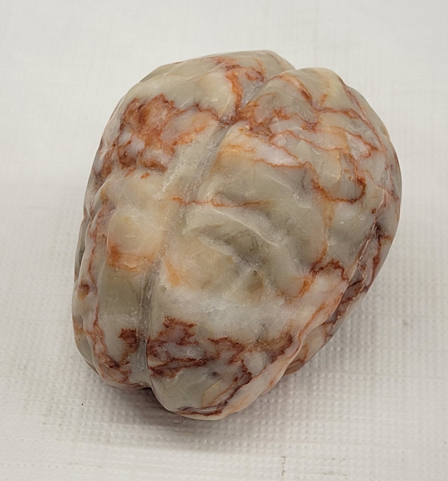 Anatomical heart & brain - Red Vein Jasper