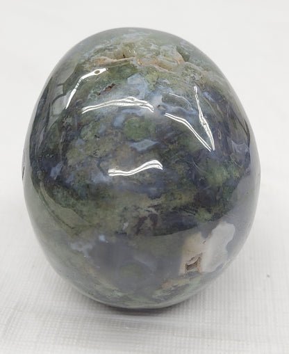 Skull large - Moss Agate