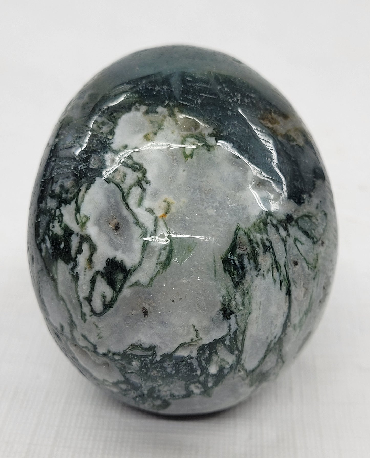 Skull large - Moss Agate