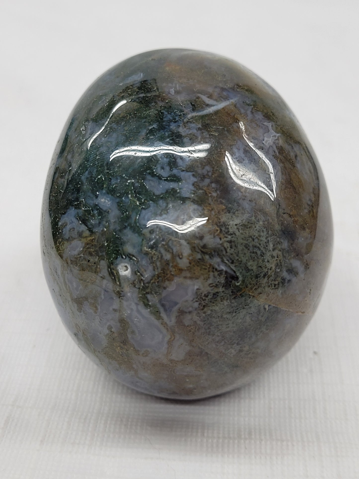 Skull large - Moss Agate