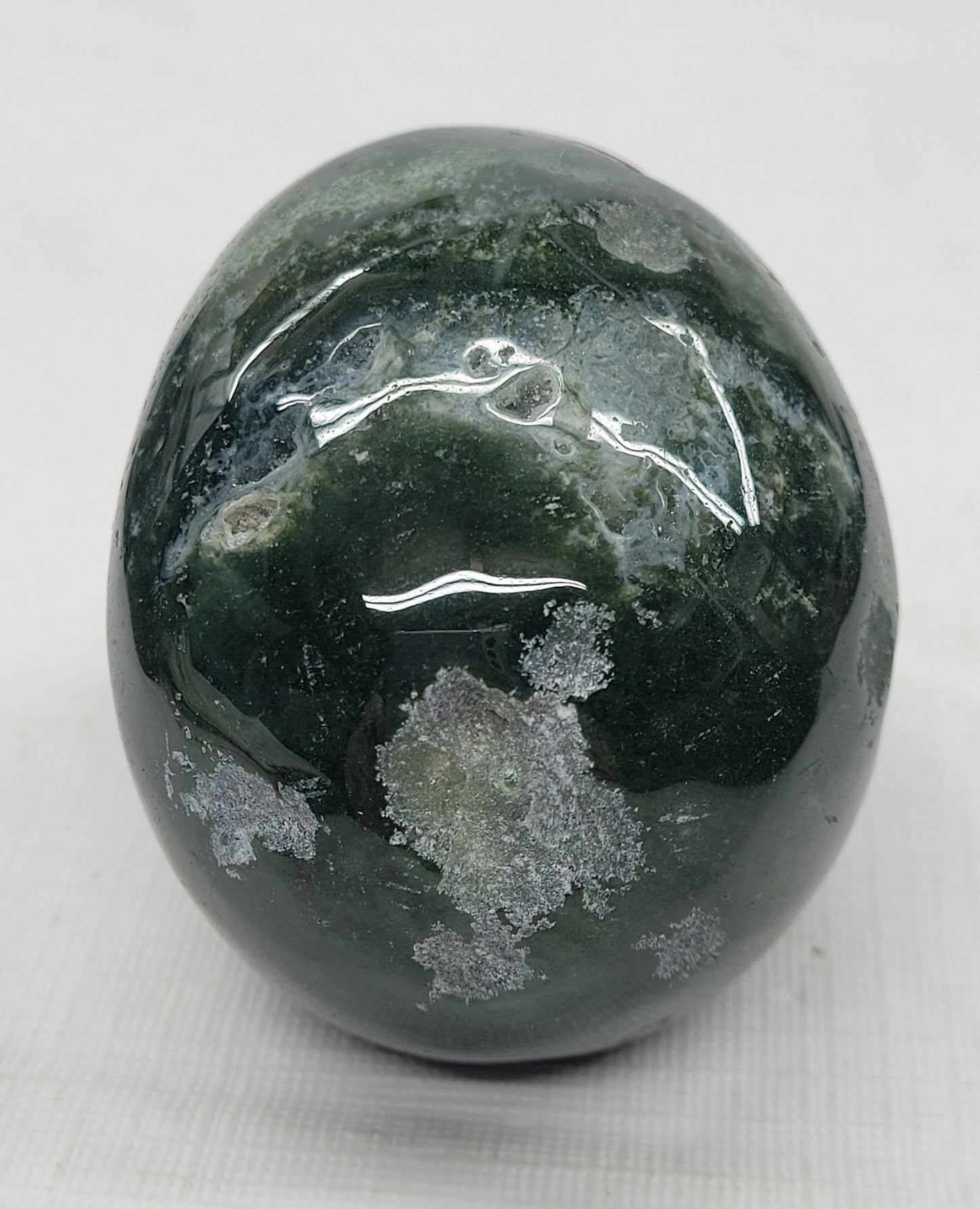 Skull large - Moss Agate