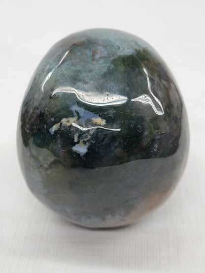 Skull large - Moss Agate