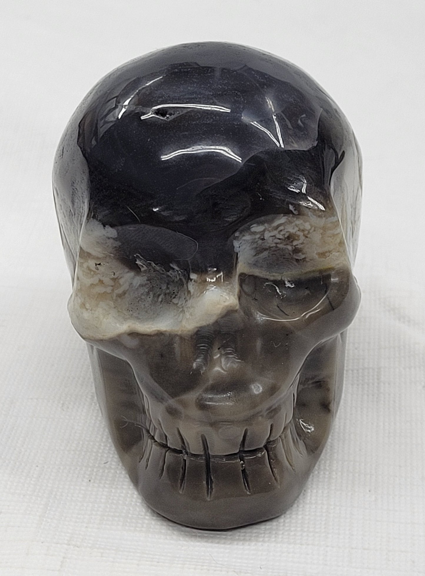 Volcano Agate skull